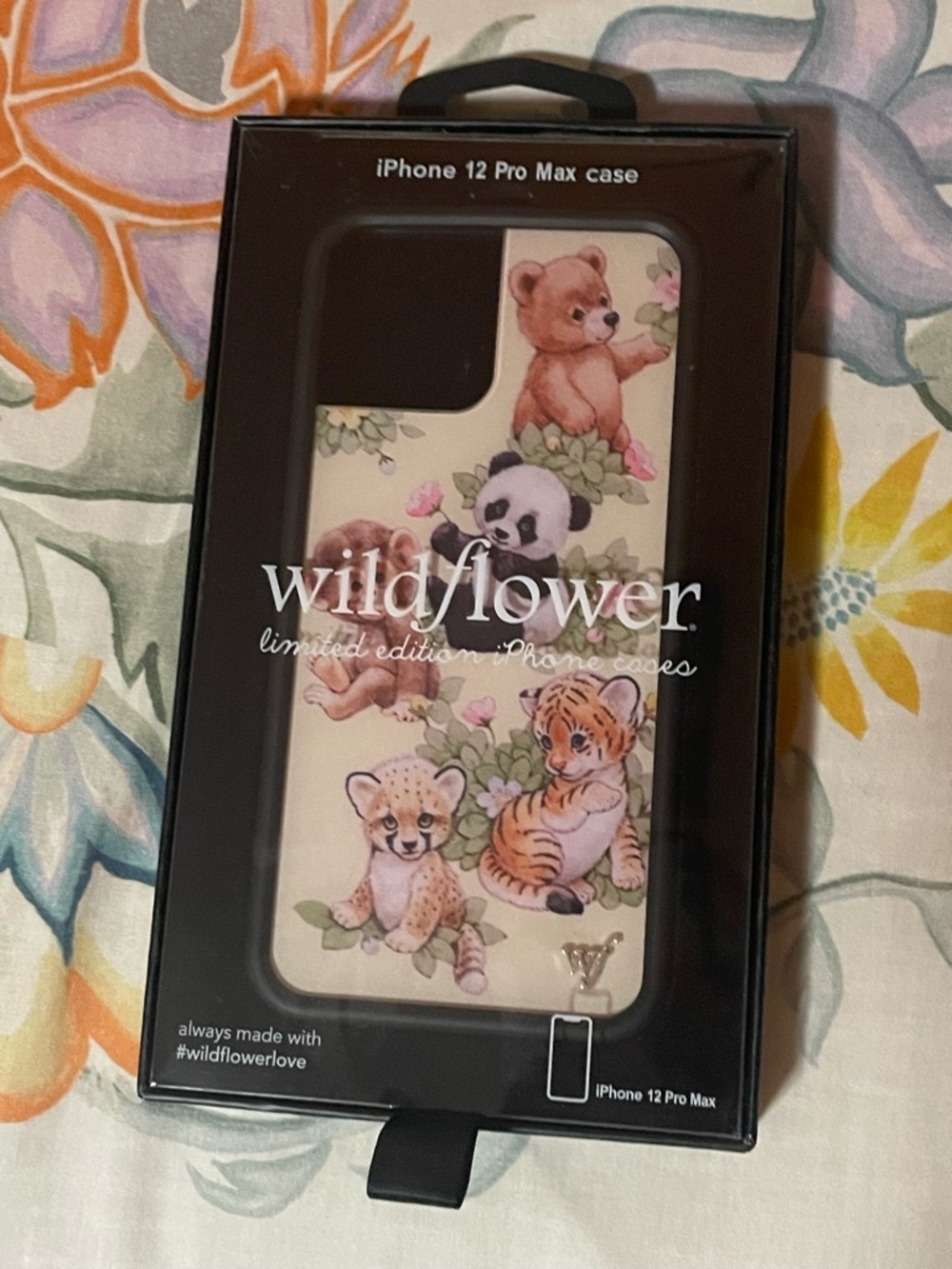Wildflowers Cream Animal Garden iPhone 12 Pro Max Case with Floral Accents - Picture 2 of 6